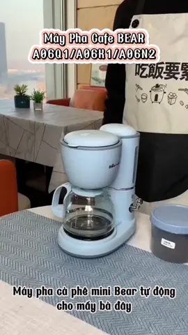 Máy pha cà phê mini tự động BEAR KFJ-A06Q1/A06K1 0.6L, dùng pha trà, cafe/coffee cho gia đình, công sở, Bảo hành 18 tháng #mayphacafe #mayphacaphebear #mayphabear #mayphacaphemini