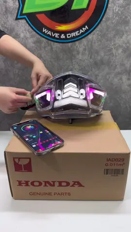 Cụm đèn hậu wave 110cc audi A11 pro đổi màu qua app #dochoixemayLH #xuhuong #tiktok 
