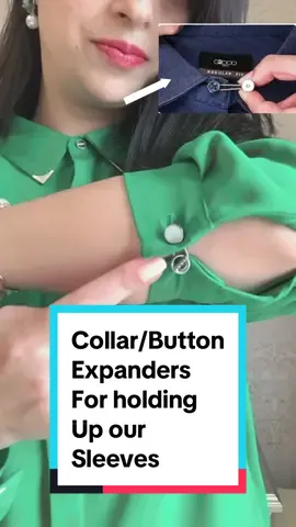 Did you know about these Collar/Button Extenders? As they are made of metal with spring then they are durable unlike elastics moreover they are super inexpensive. I ordered them from Shein although available in Amazon & other sites too.@SHEIN_AR_Official @Amazon  #amazonfinds #shein #sheinaccessories #collarextender #shirtsleeves #foryou 