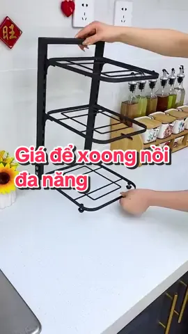 Giá để xoong nồi chảo nhiều tầng có thể điều chỉnh kích thước các tầng #giadexoongnoi #kedexoongnoi #kedexoongnoinhieutang #kedexoongchao #giadexoongnoidanang #giadungtienich 