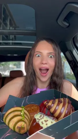 Approved below One of the most best pastries in Dubai 😍 Make your day sweeter with different flavors of croissants or order for iftar to enjoy with all family 🥰 My order : ☕️Qahwa,  🍓Raspberry Vanilla,  🍫Triple pain au chocolat 🍋Orange creme brûlée 🥐Gianduja  💚Pistachio sea salt Location  📍Dubai Creek Harbour 📍City Walk Dubai You can find more on @Aqaya - Café & Restaurant  #fooduae #restaurantdubai #asmr #muckbangeating #dinnerdubai #asmrsounds 