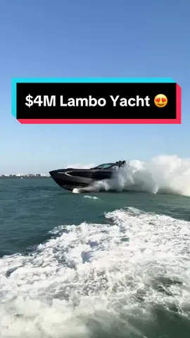 I got an exclusive look inside the world’s first $4M Tecnomar Lamborghini yacht!! 😍 @PrestigeImports #lamborghini #yacht #luxury 