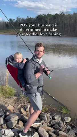Spent most the time pointing out the ducks but he loved it! #toddlersoftiktok #toddlers #toddlermom #toddlerdad #toddlerdadlife #toddlerroutine #toddlerfishing fishing with a toddler