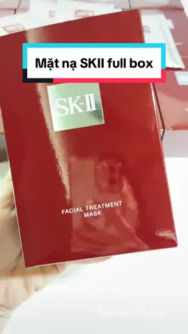 Mặt nạ SKII Facial Treatment Mask full box 6 miếng #BeautyTok #beautytips #xuhuong #goclamdep #hanghieu 