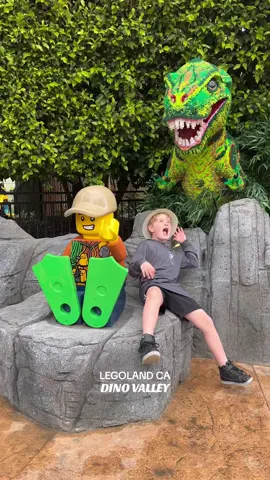 We had so much fun checking out Dino Valley at @LEGOLAND California!  🦖💚🦕 Dino Valley includes 3 rides, an interactive build and play area, plus new costume characters in celebration of the theme park’s 25th birthday! Check out the rides:  - Duplo Little Dino Trail - Explorer River Quest - Coastersaurus 🎢 #LegolandCA #DinoValley #Legoland #VisitCA #Carlsbad