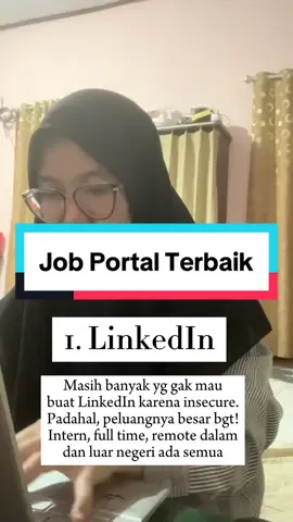 Job portal terbaik versiku 🫶🏻 #serunyabelajar #samasamabelajar #Linkedin 