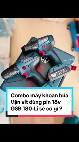 Bộ máy khoan được ưa chuộng trong dòng khoan pin 18v của Bosch đây cả nhà ạ.🍀 #maykhoanpin18vbosch #maykhoanbuavanvitdungpinbosch #Boschchinhhang #thietbicongnghiep #dungcudiencamtay #GSB180li #boschpowertools #bosch #boschtools 