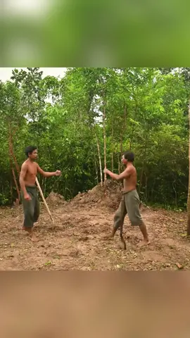 30 Days of Grass Roof Bushcraft House Construction - P1 #bushcraft  #build  #camp  #camping  #survival  #shelter  #wildlife  #Outdoors  #outdoor  #viral  #fyp  #foryou