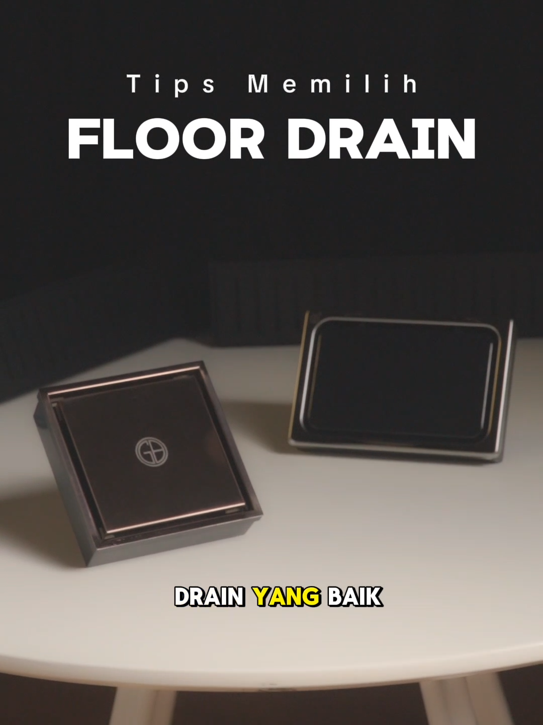 Tips memilih floor drain ✨ Kira-kira mau bahas apa lagi ya selanjutnya? Komen di bawah 👇🏻 #germanybrilliant #gbsanitaryware #gbsanitary #rekomendasi #tips #floordrain #kamarmandi #toilet