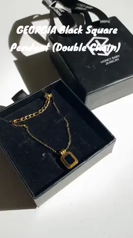 HB Jewelry GEORGIA Black Square Double Chain Necklace forn only 200+ pesos.  #necklace #doublechainnecklace #doubleneckla #necklaces #hbjewelry #accessories #accessoires #girlsmusthave #girlfind #tiktokfinds #tiktokfind #fyp #fypシ #fypシ゚viral #fypage #fyppppppppppppppppppppppp 