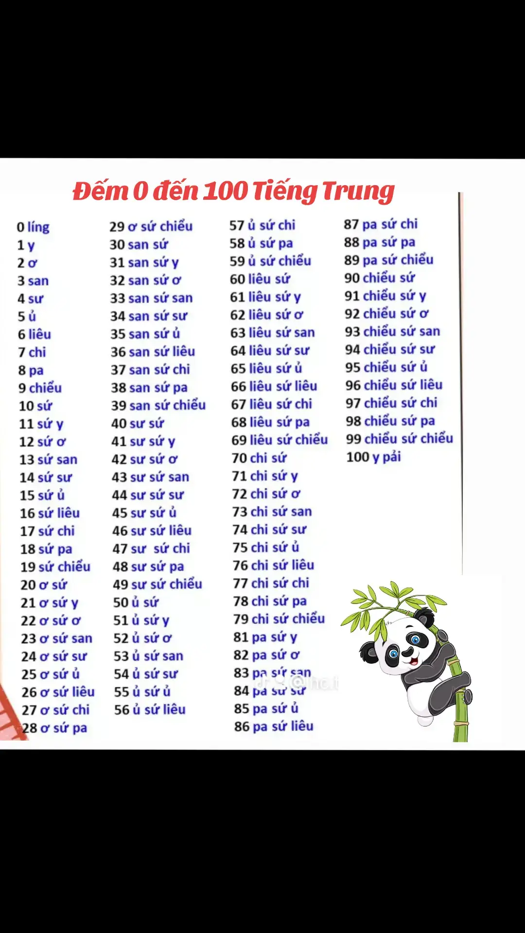 Học đếm số tiếng Trung 0-100 nha 🎋 #sachtiengtrung #tiengtrung #suakunchoem #hks1 