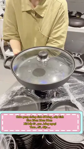 Chảo gang đúc nguyên khối #bepvietmonngonmoingay #giadungtienich #giadungthongminh #giadungtienloi #noigang #chaogang #chảogang #nồigang #noigangchaogang 