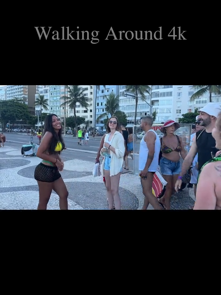 🇧🇷🌴Copacabana | Rio de Janeiro, Brazil. Explore the magnificent Copacabana Beach in Rio de Janeiro. This comprehensive guide shows you all the wonders of this famous beach, from the golden sands to the hustle and bustle of the shore. Copacabana Beach is one of the most iconic beaches in the world, and this video captures its beauty. Don't miss the chance to experience this Rio paradise and check out the local attractions. We noticed that it is beautiful to see elegant fashion on the beaches, women in elegant bikinis, lots of inspiration for beach looks, trendy bikinis, a summer style and lots of natural beauty on the beach, healthy lifestyle, beach activities and summer joy are what we will see in this video, and we can see how the movement was on the beach on this day, with lots of beautiful people cooling off by swimming in the sea and lying on sarongs getting a tan in their swimwear. Brazilians prefer bikinis and swimsuits to sunbathe and get the famous mark, the thong bikini is the most used on Brazilian beaches. In Brazil, it is very common for women to wear bathing suits and bikinis to enjoy the sun even more, as they have numerous benefits such as the absorption of vitamin D in the skin, the stimulation of melanin, the increase in libido, among others, natural or artificial tanning. ends up being a decisive factor in influencing your self-esteem and providing well-being. Sunlight can improve our mood, lower blood pressure, strengthen our bones, muscles and even our immune system. And a brief exposure is enough to reap all these benefits. #foryou#fyp#riodejaneiro#copacabana#boardwalk#fy#beach#rio#brasil#Summer#girls#beauty#brazil#carnaval#playa#foryoupage#funny#bikini#viral#video#best#walk#4k#turismo#travel#happy#sea#sunset#sun#sports#surf#women#trending#party#paradise#music#life#vibes#vacation#beachlife#litoral#chicas#vacaciones#place#cool#nature#tour#coast#sand#amazing#beautiful