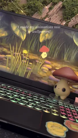 and the best part is…they loop 😎 . . . . . . . #wallpaperengine #wallpaper #animation #mushlings