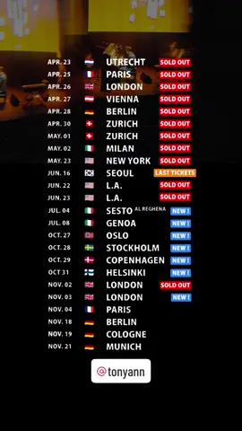 NEW DATES ADDED 😍😍😍!!!!! Me and my team are always reading your comments… so which other cities should we add next to this list…✈️ 🗺️👀??? It’s going to be a fun year 🤩🤩 I can’t wait to see you all on tour 💫✨❤️