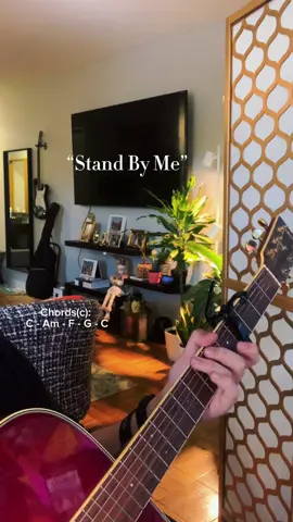 “Stand by me” by: Ben E king #beneking #standbyme #cover #fyp #aesthetic #guitar #chords 