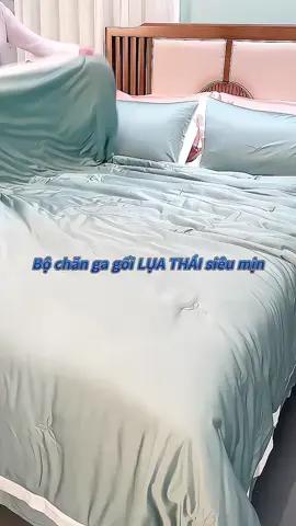 Bình thường mua bộ chăn ga này phải tiền triệu mà nay được giá hời quá các chị em ơii. Lụa thái mướt gì đâu ý #bochangagoiluathai #bochangagoi #dogiadungtienich 