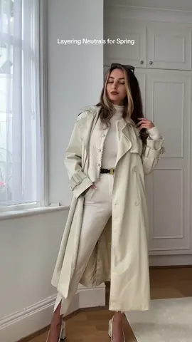 Layering neutrals for Spring 🤍✨ #outfitideas #springlooks #oldmoneyoutfits #oldmoneystyle #outfitinspo #neutralaesthetic #neutraloutfit 