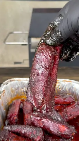 Sweet Heat Peach Party Ribs #fyp #bbqtiktok 