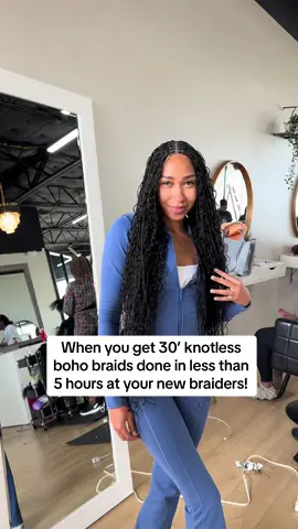 I loveeddd my experience at @Foreign Crown ✨ so easy to book with too I appreciated everything from start to finish! Tell them Jayla sent when you go!🤎 #bohobraids #bohoknotlessbraids #braiders 