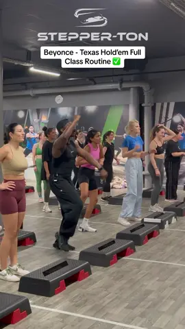 We might not have made it on to @Beyoncé compilation video but that didnt stop everyone from bringing this insane energy 😁🔥🔥 Class was out of this world #fypシ #foryoupage #stepperton #juliusburphy ##hiphopstepaerobics #hiphopstepaerobics #afrostep #funcardio #beyonce #texasholdem #queenb 