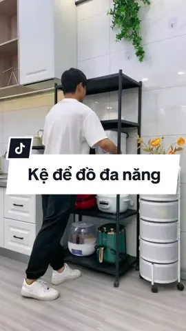 Kệ để đồ đa năng, Kệ Lò Vi Sóng kích thước có thể điều chỉnh 3/4/5 tầng, Kệ Để Đồ Nhà Bếp Hiện Đại! #kededo #kededodanang #kedelovisong #kelovisong #giadungbep #noithatphongbep 