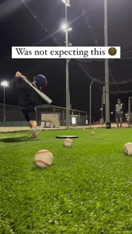 Made me jump #flinch #kids #kidsoftiktok #baseball #practice #batting #jump #scare #fyp #viral 