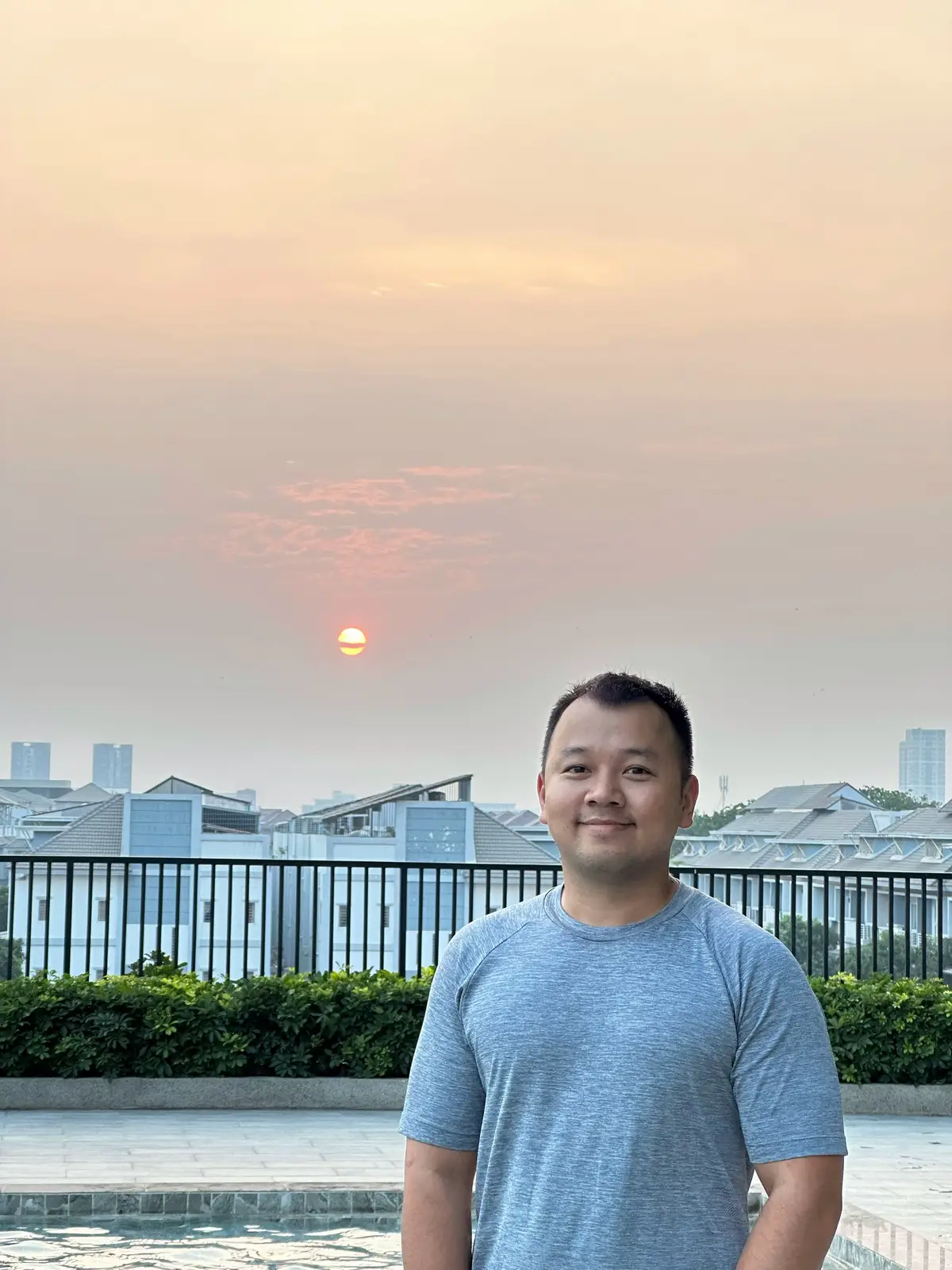 Sunset from pool @ParklandTK