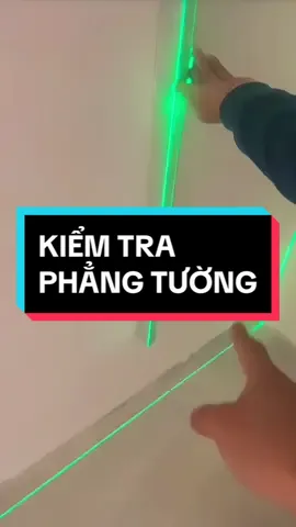 Kiểm tra độ phẳng Tường #totuong #totuongsaigon #xaydung #kiemtra #nghiemthuxaydung #maycanbanglaseranhtam #maylaseranhtam #maycanbanglaser #mayanhtam 