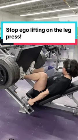 The leg press is a excellent leg builder if done properly but i see people ego lift way to often, so lower the ego you dont need 100 plates and go slow and all the way down and even add in a pause and you will see triple the leg growth #legpress #egolifting #gymtips #gymform #GymTok #leggains #legday #legs 