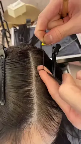 Tóc nối lông vũ sợi siêu nhỏ 🥰 chống rụng và rối tóc cực kì nhẹ đầu nha các ce 😍 #bangkok #salon3am 