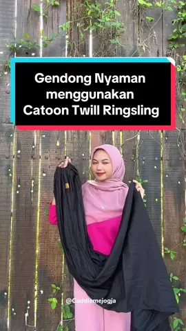 gampang banget kan bunda cara pakainya  #ringsling #ringslingcottontwill #tutorialsenyumanak #gendongancuddleme #cuddlemejogja #cuddleme #senyumanakid #RamadanEkstraSeru #tutorialringslingcottontwill