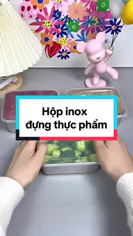 Hộp inox để đồ kèm nắp đậy #xuhuong2024 #giadungtienich #giadungthongminh #dodunggiadinh96 #hopinoxdungthucpham 