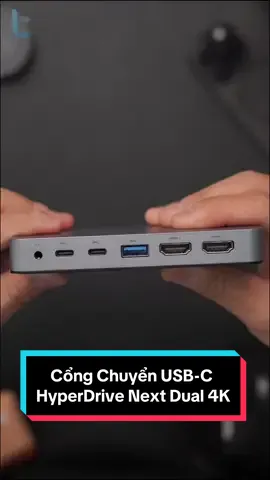 Unbox cổng chuyển USB-C HyperDrive Next Dual 4K xuất 2 màn hình độc lập cho MacBook #unbox #asrm #hypernext #lucas #hubmacbook 