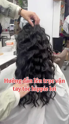 Chia sẻ các lên trục uốn hippie lơi vặn tay #xoănlười #hippie #xuhuong #tócđẹp #mautocxuhuong 