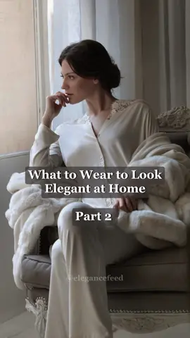 How to look elegant at home part 2 - Try these 4 outfit ideas for an elegant and comfy look at home  What do you like to wear at home? #everydaylook #everydayoutfit #elegantlook #chicstyle #casualelegance #homeoutfit  #classylady #classyladies #elegantladies #elegancetips #elegantstyle #elegantoutfits #outfitideas #howtolookexpensive #howtobealady #quietluxury #oldmoneyaesthetic #wardrobebasics