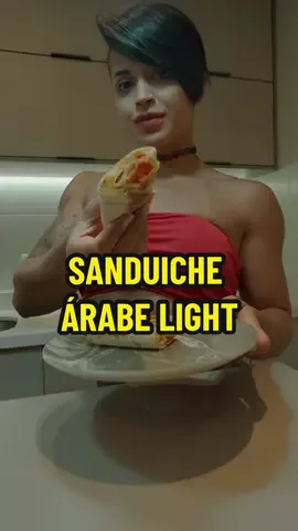 Sanduíche árabe light #receita #fy 