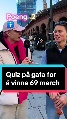 Quiz på gata for å vinne 69 merch🥰 #fannar69 #oslosgater #intervju #quiz #intervjuer 
