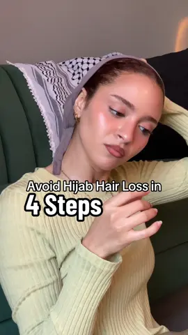 How to Avoid Hijab Hair Loss in 4 Simple Steps #hijab #hijabers #hijabi #hijabstyle #hijabtiktok #hijabhaircare #hijabhairloss #hijabalopecia 