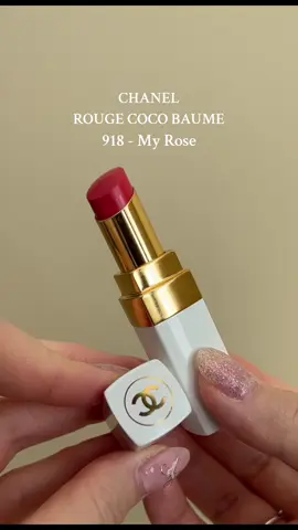 CHANEL ROUGE COCO BAUME - 918 My Rose💄🥀 the perfect tinted lip balm #chanelbeauty #tintedlipbalm #chanel #liptint #makeupreview #lipbalm #chanellipstick 