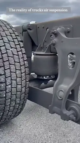 The air suspension system utilizes air bags, also known as air springs or airbags, to support the vehicle's weight and provide a smoother ride.