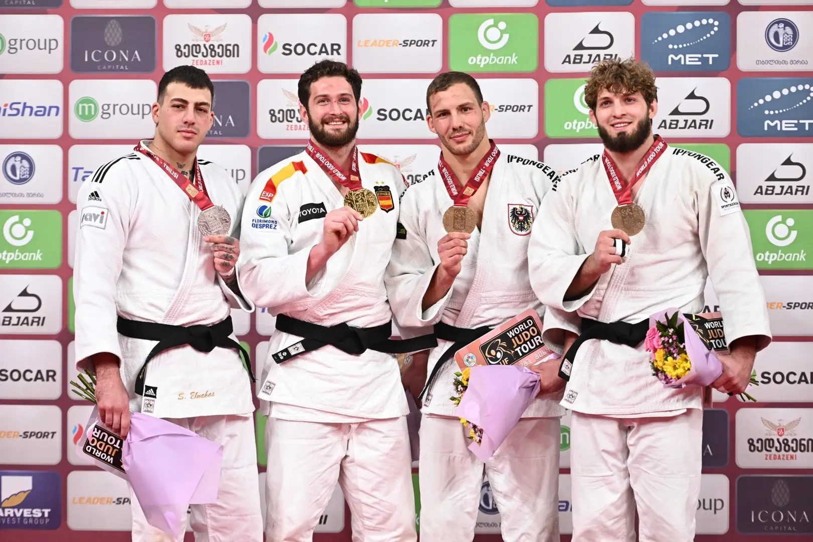 Day 3 medalists at #JudoTbilisi🇬🇪
