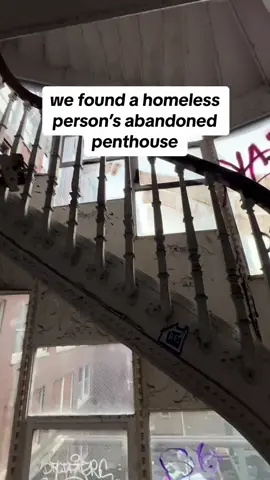 Abandoned homeless persons penthouse #fyp #abandoned #viral #urbex 