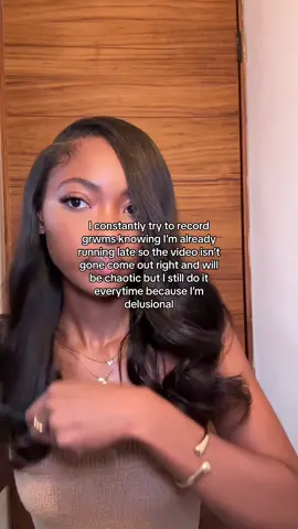So basically no grwm was filmed and im still late 🥴 #fyp #grwm #blackgirltiktok #quickweave 