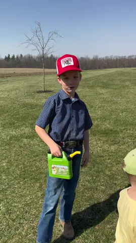 Jackson’s taking applications and training for his lawn business he might need to set an age limit ( fun fact Jackson is an Uncle this is his nephew and niece)  - thank goodness for @Honey Bee Acres Toys #sunnydaysent  these toys were great for the littles to feel like their Uncle Jackson 