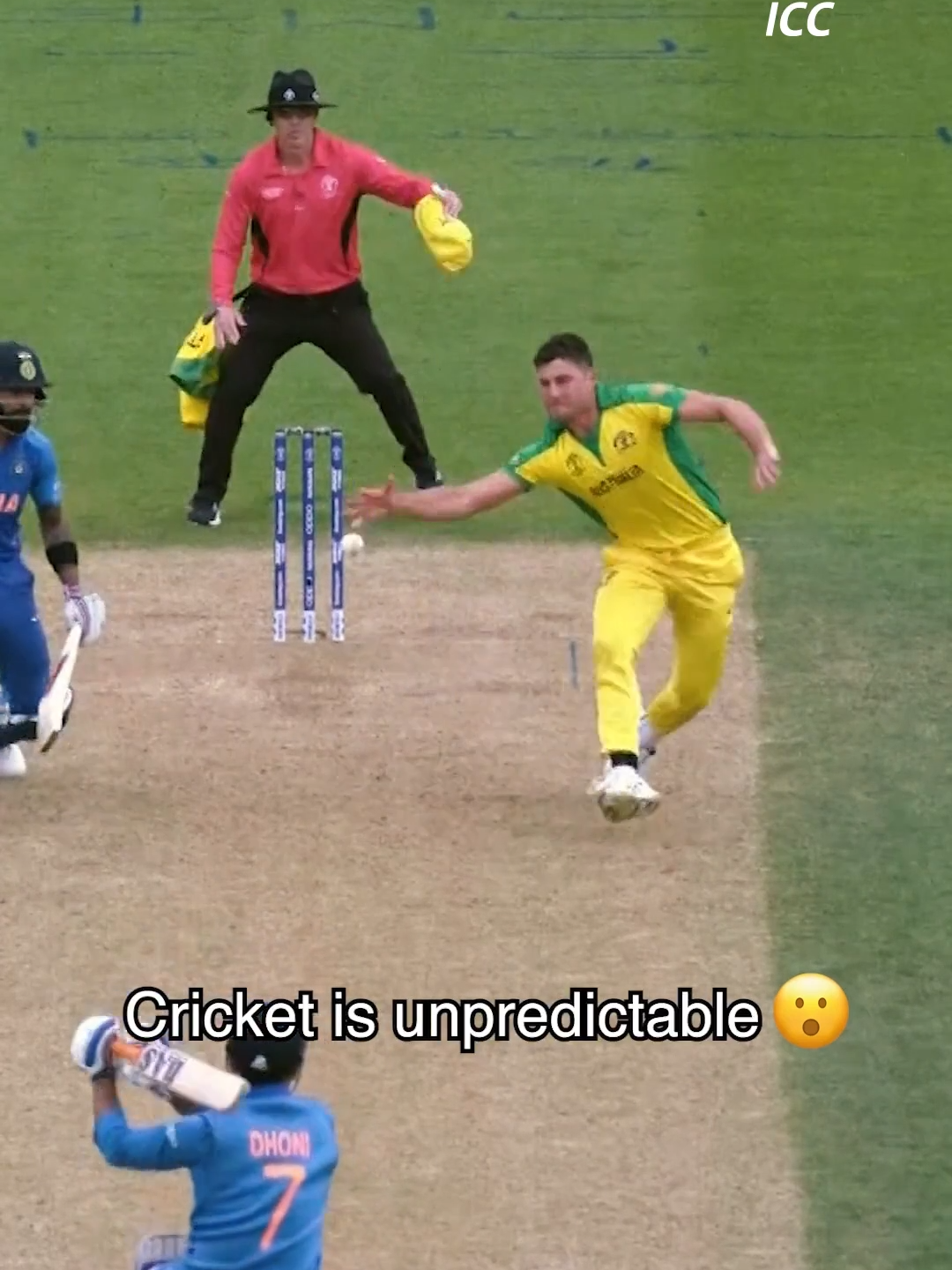 Cricket is unpredictable 👀 #cricket #cricketlover #cricketworldcup