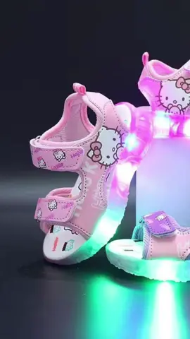 Sandal Anak perempuan meonky SG -14 Sandal LED Motif Hello Kitty bisa menyala kaki Fashion #sandal  #sandalanak  #sandalmotif 