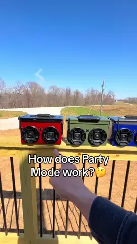 Replying to @Logan Heim Party Mode questions: answered #BluetoothSpeaker #WaterproofSpeaker #BluetoothAudio #SmallBusiness #TiktokBusiness 