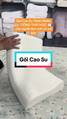 Êm ái mềm mại là cảm giác mà chiếc gối Cao Su Thiên Nhiên có thể mang lại cho bạn #gốicaosu #gối #côngtháihọc #wufan #caocấp #latex #goicaosu  @Khóm Bedding - Chăn Ga Gối 