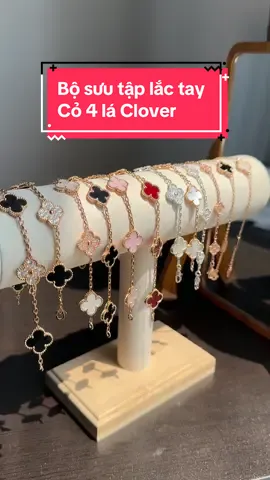 Flexing bảng màu trong bộ sưu tập vòng tay cỏ 4 lá clover bên em, rung rinh trong gió, hiện tại đang có sẵn trong giỏ hàng hết rồi đó ạ ☺️☺️☺️ #TikTokShop #remake #fashion #Accessories #trangsuc #bracelet #rosegold #silver #lắctay #Vòngtay 